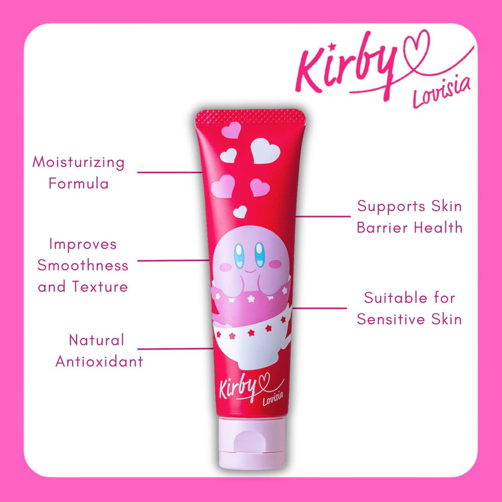 Lovisia Kirby cream texture swirl demonstrating lightweight, non-greasy hydration