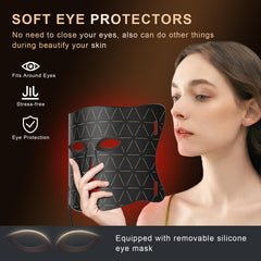 Lovsheme LED Face Mask includes removable silicone eye protectors