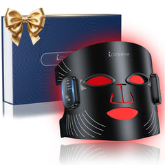 Lovsheme red light therapy mask front view showing wearable design for hands-free skincare