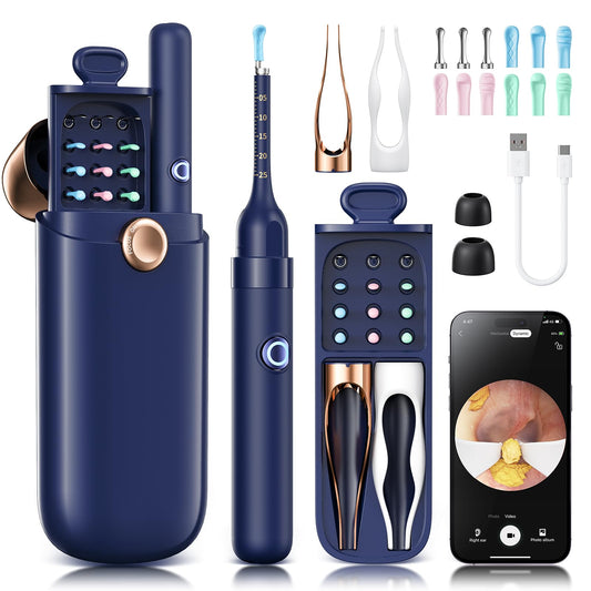 Loyker ear cleaner 1080p camera shows clear ear canal view for safe cleaning.