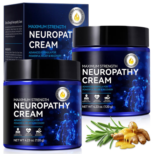 LTQXGT Nerve Relief Cream two-pack on display for daily use.