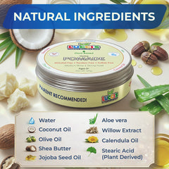 LUCCI'S Baby Hair Gel dispensing cap demonstrates convenient on-the-go use.