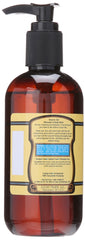 Lucky Tiger shampoo and body wash label emphasizes organic ingredients and peppermint scent.