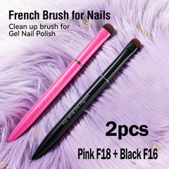 Lucoffeoi Black F16 detail brush for intricate nail art