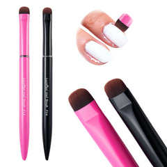 Lucoffeoi Pink F18 flat-tip brush for flawless French tips