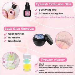 Lucomb glue remover for easy cleanup after training sessions.