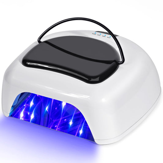 Ludysic nail lamp top view showing the spacious curing area for all nail lengths.