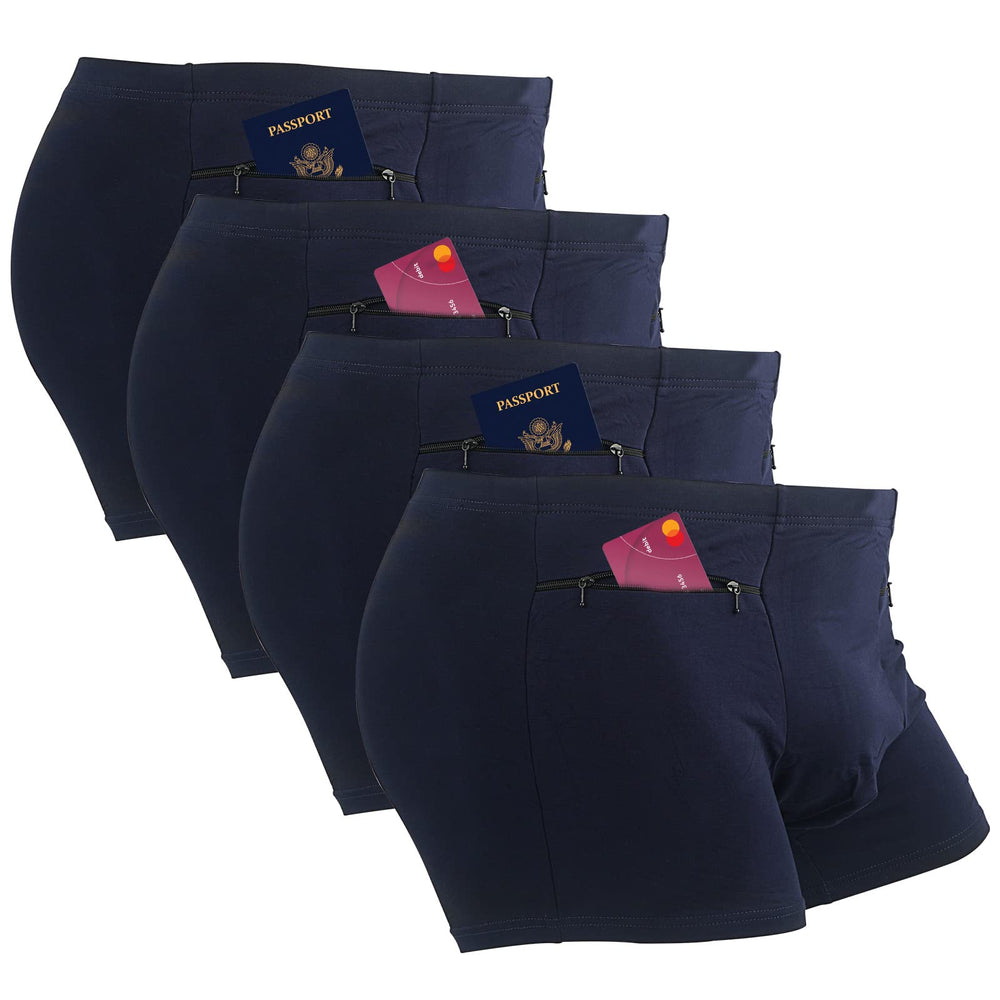 LUEXBOX pocket underwear secret pocket opening for discreet ID storage during travel.