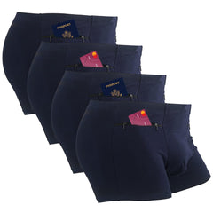 LUEXBOX pocket underwear secret pocket opening for discreet ID storage during travel.