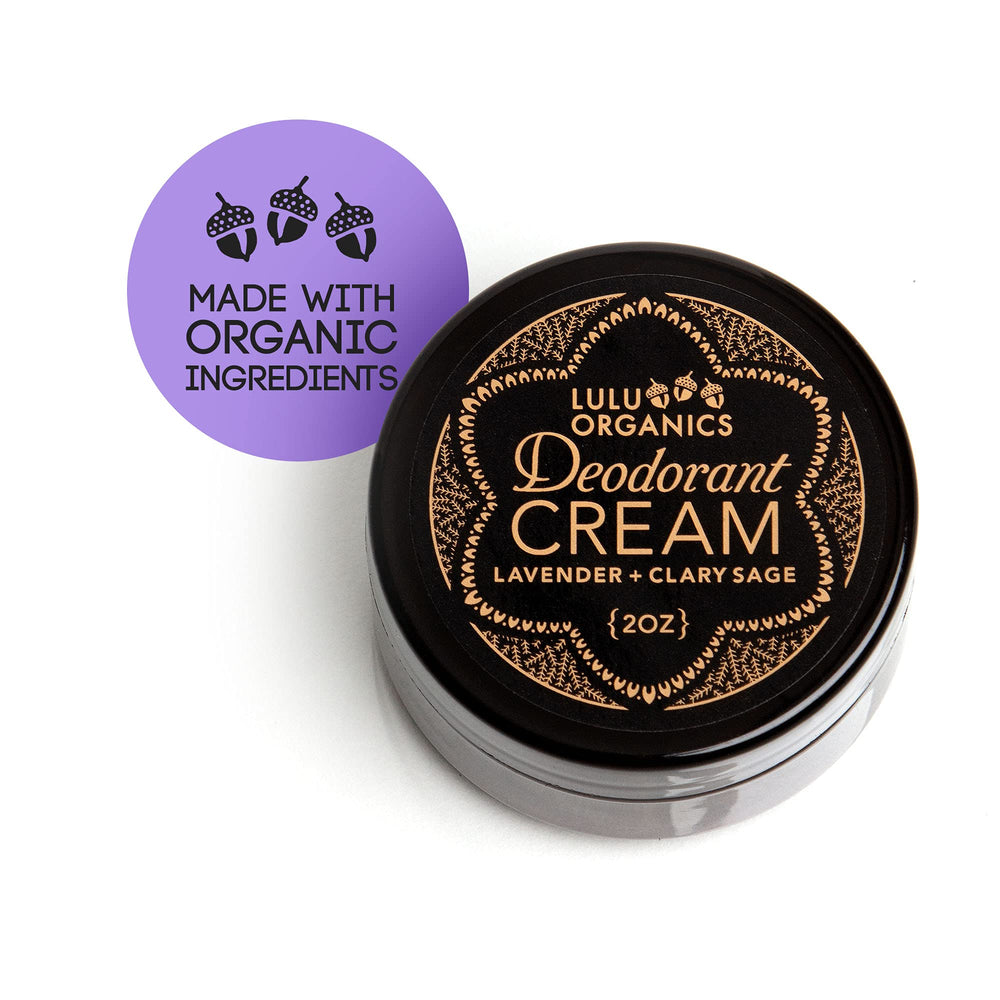 Lulu Organics underarm-application shot suggests daily use after shower.
