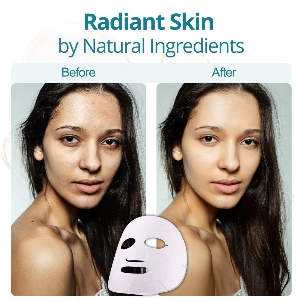 Lululun Precious Duo organic cotton sheet mask fits all skin types comfortably.