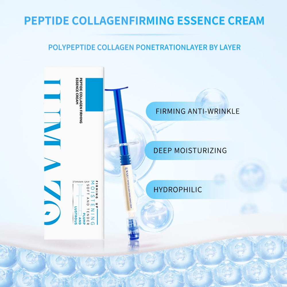 LUMAZO Polypeptide Collagen Elastic Essence Cream narrow jar indicates portability.