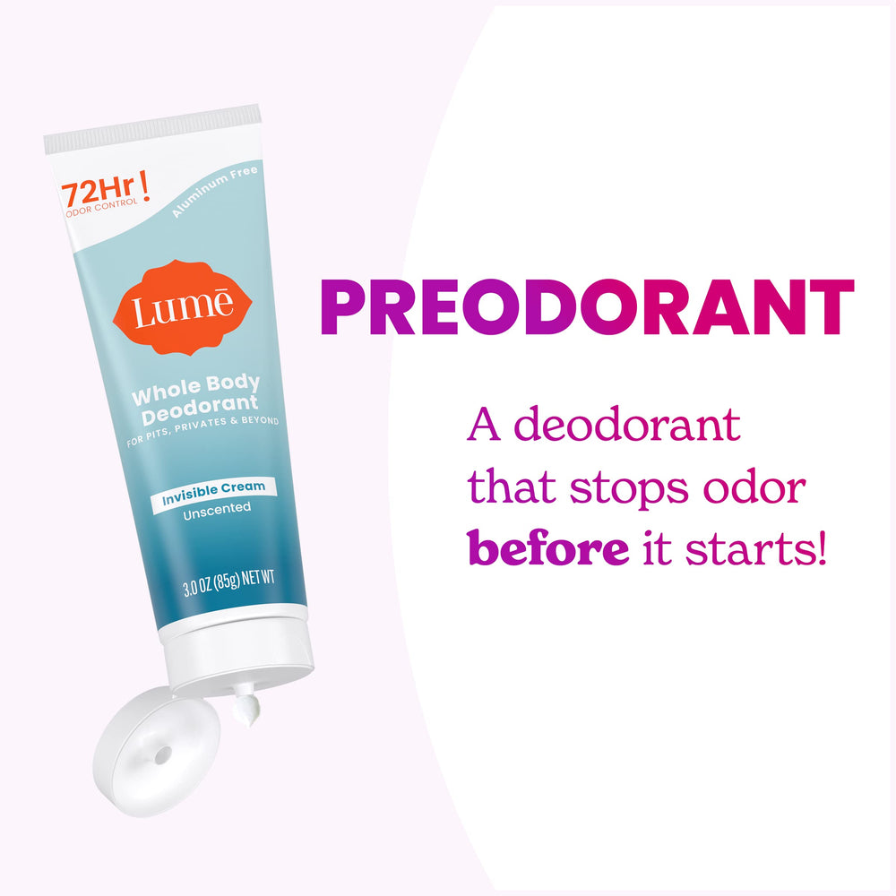 Lume apply pea-sized amount close-up for easy application.