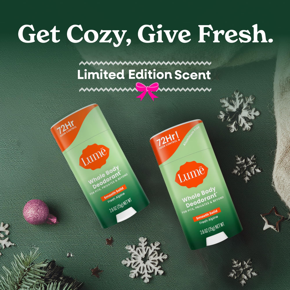 Lume crisp green scent label evokes fresh outdoors, ideal for daily use.