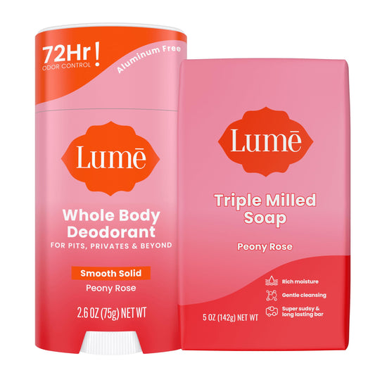 Lume deodorant stick peony rose ready for all-over odor control