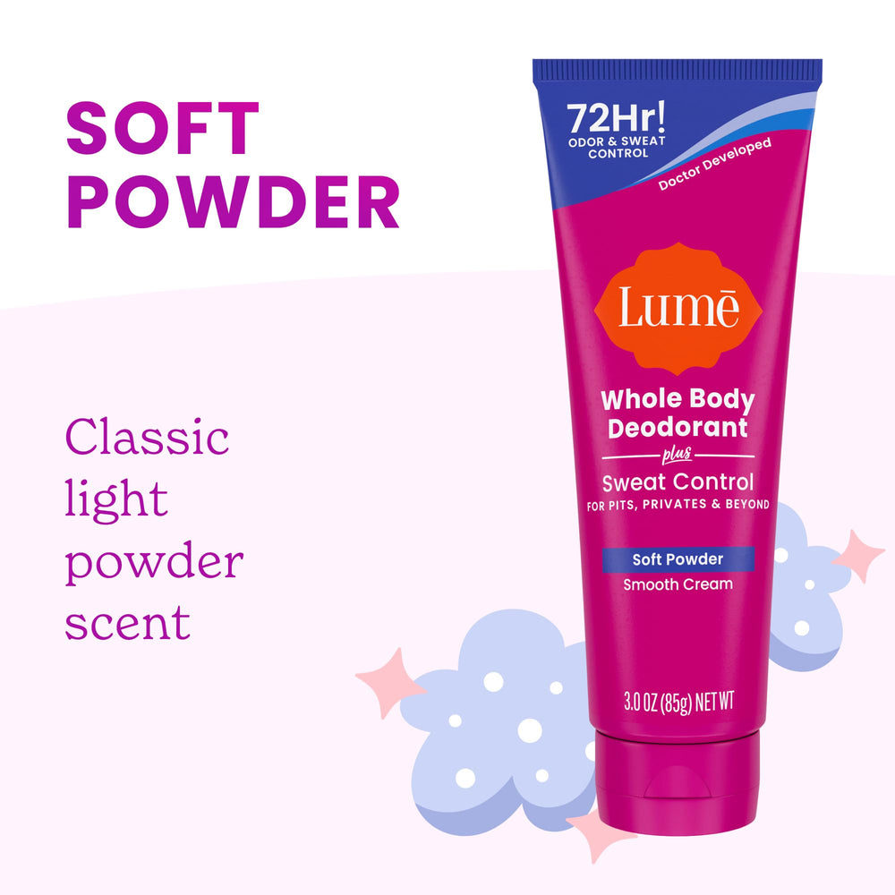 Lume pack of 2 tubes for convenient travel and home use