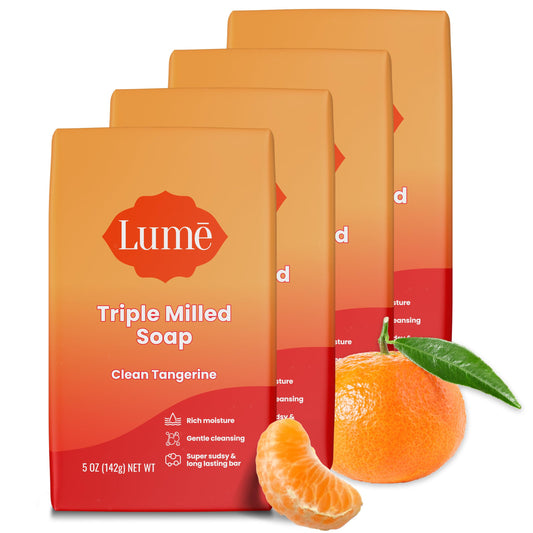 Lume triple milled bar soap rich moisture for hydrated skin