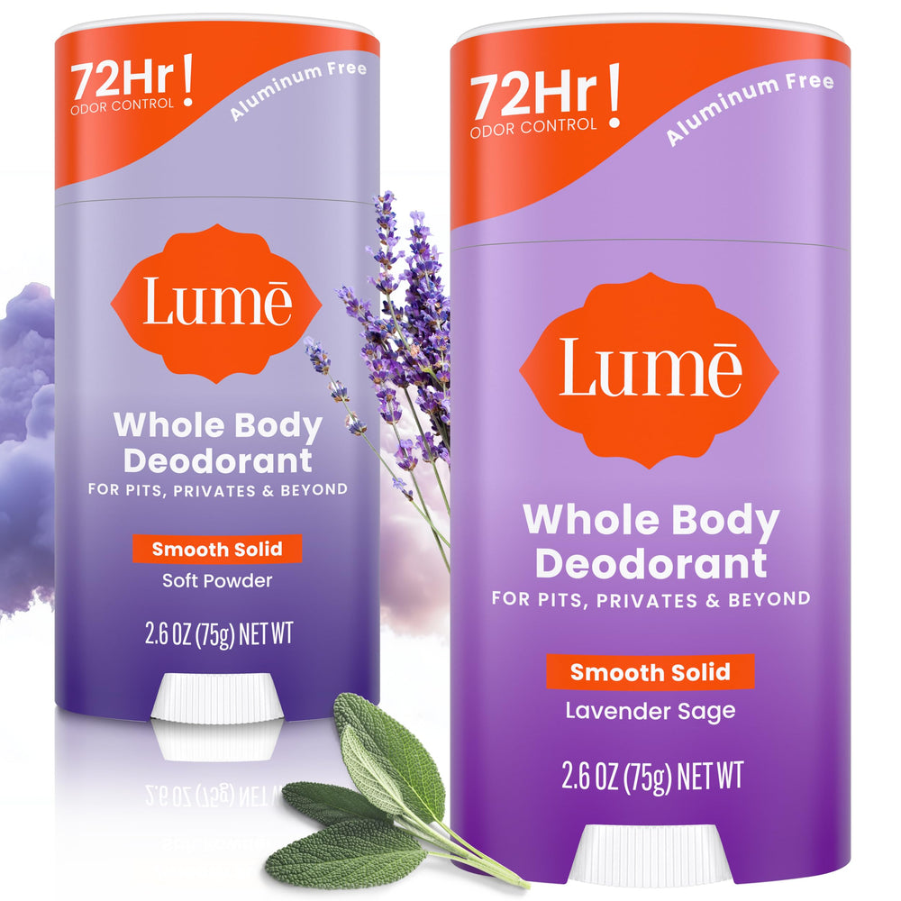 Lume Whole Body Deodorant smooth solid stick for all‑day odor control