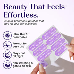 LumiDew soft stretch tape on skin demonstrates comfortable, easy nightly use.