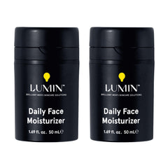 Lumin Daily Face Moisturizer bottle with pump for lightweight daily hydration.