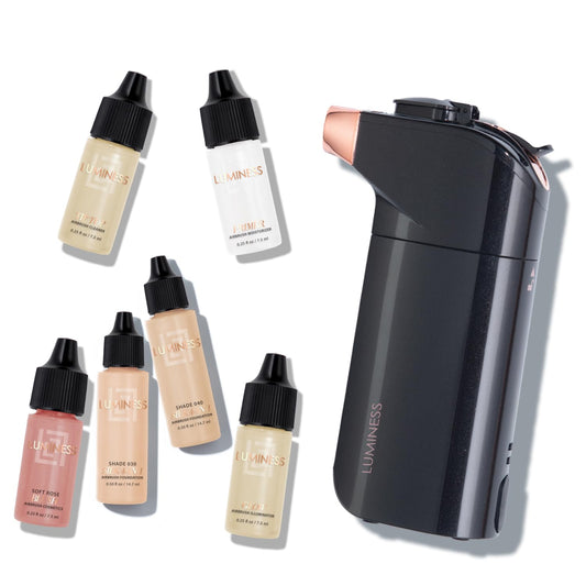 Luminess Breeze Duo device ready for on-the-go makeup application