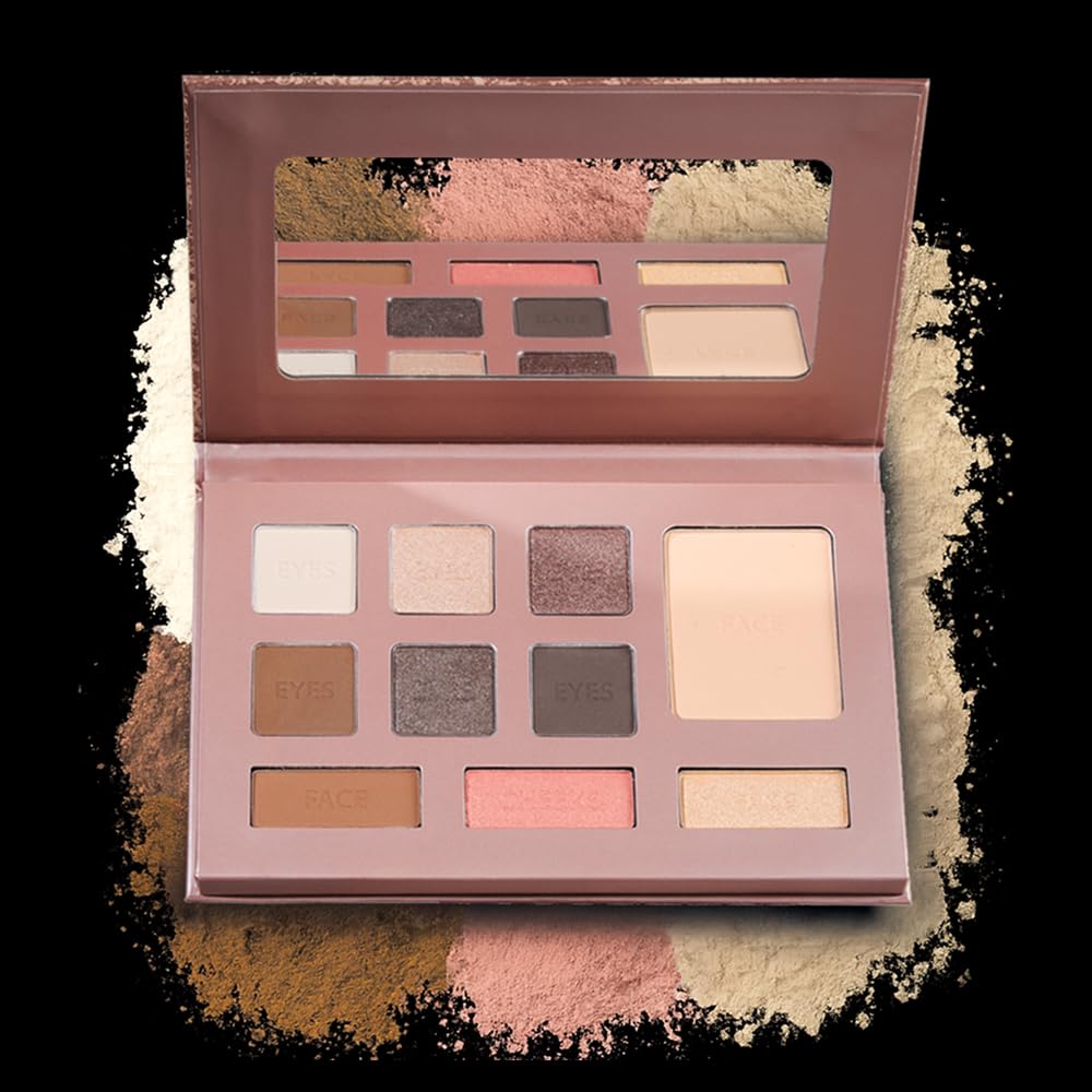LUMINESS Face Time Essentials eye shadows close-up with vibrant color payoff.