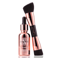 Luminess Liquid Mirage bottle pour reveals self-adapting shade for natural finish