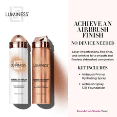 LUMINESS Silk Airbrush Foundation Deep spray canister for seamless coverage