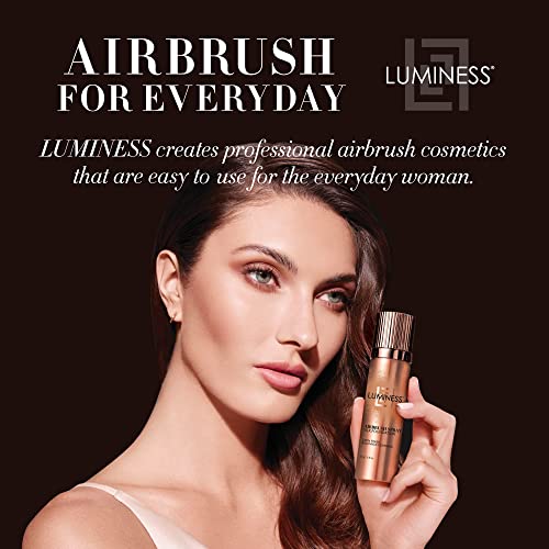 Application demo showing quick, buildable coverage with LUMINESS Silk Airbrush Spray Foundation