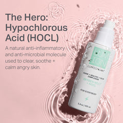 Lumion Save My Skin HOCl Serum under makeup in daytime routine