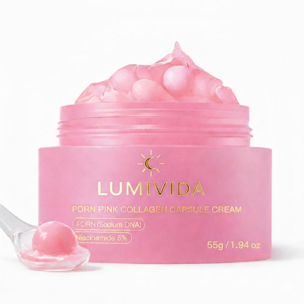 LumiVida Salmon DNA Face Cream tube for daily hydration on clean skin.