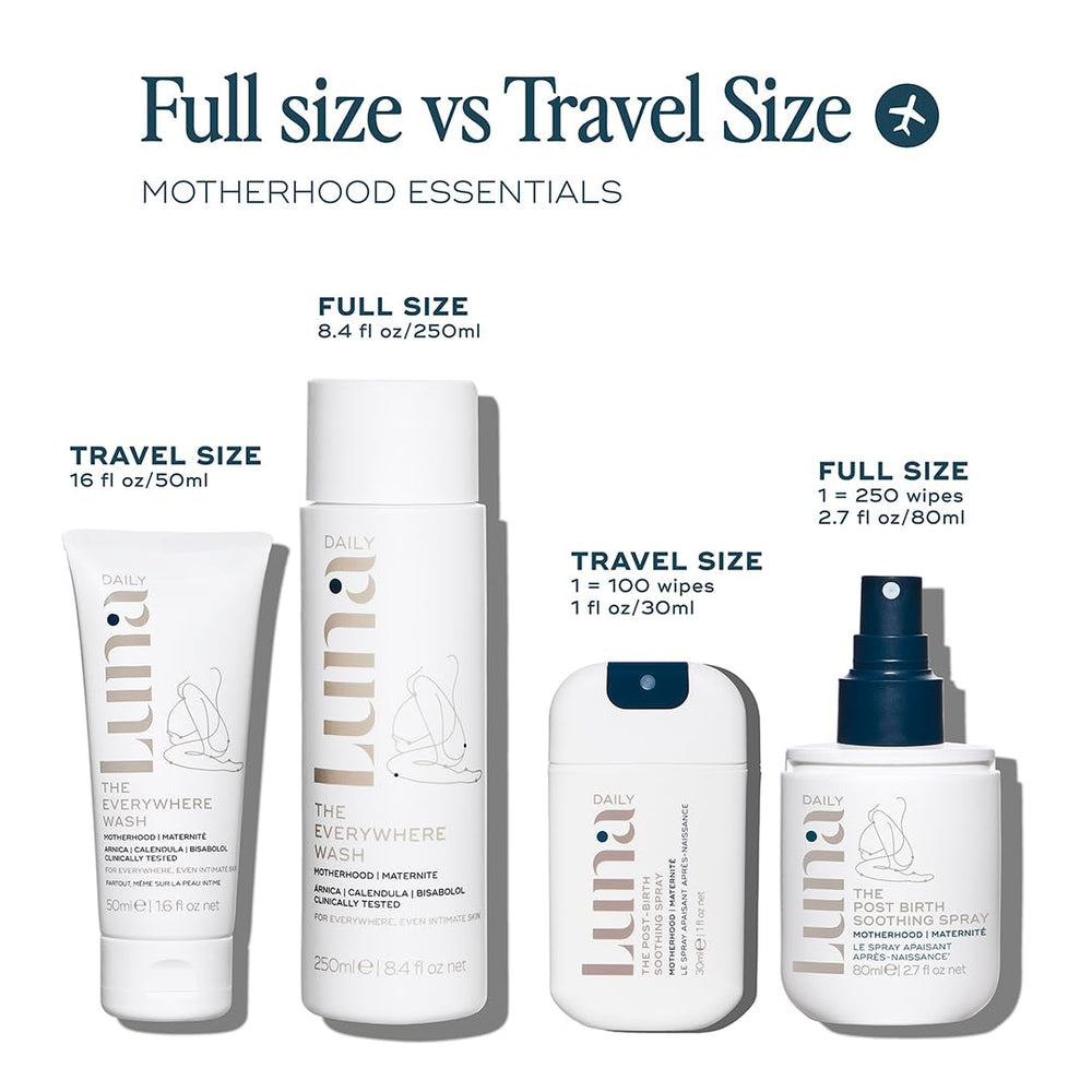 Luna Daily nipple balm travel size suits delicate areas during postpartum.