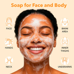 Lunavia Kojic Acid Soap Bar designed for face and body cleansing