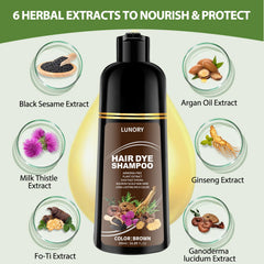 Lunory argan oil ginseng blend showcasing nourishing color care.