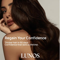 Lunos Grow Hair capsule arrangement suggests an easy, consistent regimen.