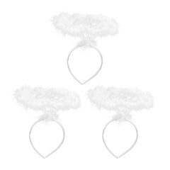 Lurrose kid-friendly angel headband with white halo for dress-up.