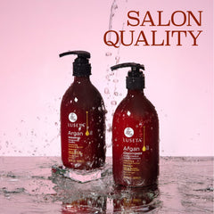 Luseta Argan Oil Conditioner bottle closed promotes detangling and softness