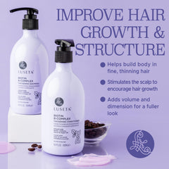 Luseta B-Complex set packaging viewed for premium hair care