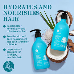 LLUSETA Coconut Milk Conditioner pour highlights hydrating detangling benefits