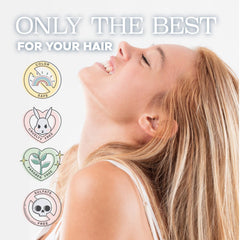 Luseta color-safe formula label emphasizes safe for color-treated hair.