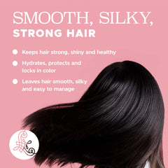 Luseta Keratin Conditioner on display highlighting color protection.