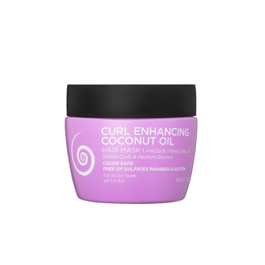 Luseta Curly Hair Mask bottle pouring for defined curls and smooth application