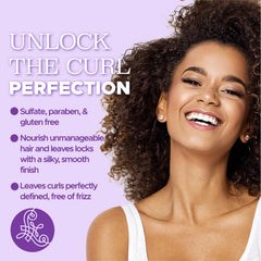 Luseta Curly Hair Mask texture closeup shows creamy hydrating formula