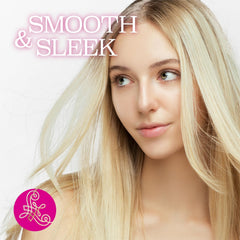 Luseta Glossy Pearl after-use hair looking shiny and healthy.