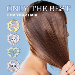 L LUSETA Hyaluronic Acid Hair Mask on color-treated hair showcases safe, gentle care