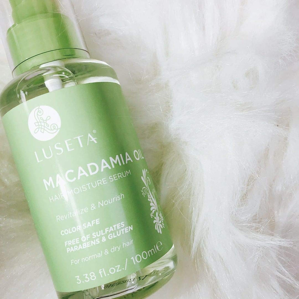 Luseta Macadamia Oil Serum controlling frizz and boosting natural luster
