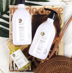 Luseta Marula Oil with Quinoa Seed Extract supports healthy follicles and resilience