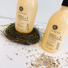 Luseta quinoa seed extract close-up shows natural strengthening ingredients.