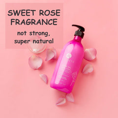 Luseta Rose Scented Body Lotion fragrance swatch captures natural rose scent.