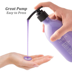 Sulfate-free and paraben-free badge highlighted on packaging